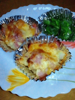 【魚焼きグリル】ポテトのベーコンチーズ焼-レシピのメイン写真