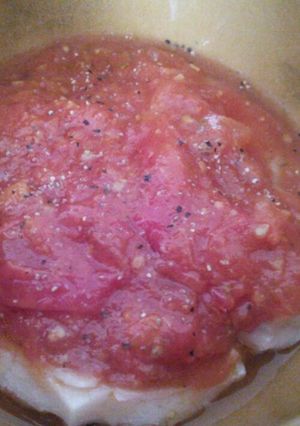 超簡単★冷トマト餅(丼?)-レシピのメイン写真