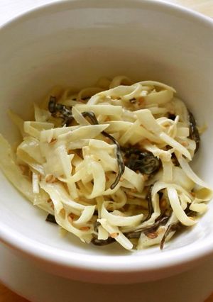 大根の皮の塩昆布マヨ和え-レシピのメイン写真