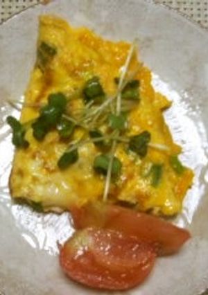 チーズがとろーり　ねぎ入り卵焼き生姜風味-レシピのメイン写真