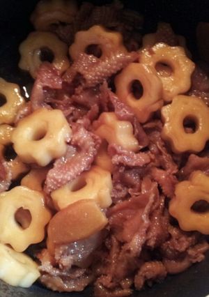 ちくわぶと鶏皮の甘辛煮-レシピのメイン写真