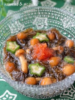 なめこともずくの麺つゆ和え~柚子胡椒風味-レシピのメイン写真