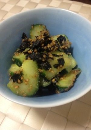 ごま塩海苔きゅうり-レシピのメイン写真