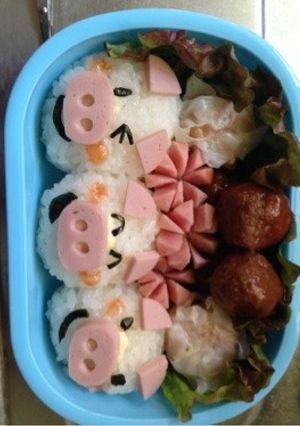 簡単！！3匹のこぶた♥お弁当-レシピのメイン写真