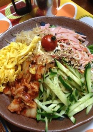 野菜たっぷりボリュミー冷やし中華。-レシピのメイン写真