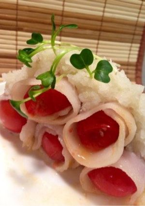 レンジで簡単♪トマトの豚バラ巻き-レシピのメイン写真