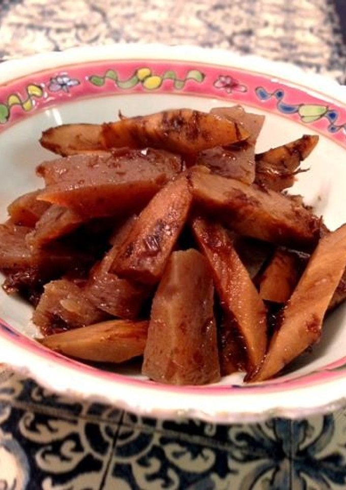めちゃ簡単☆こんにゃくと牛蒡の麺つゆ煮-レシピのメイン写真