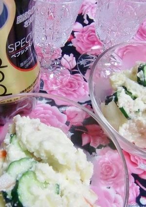 ベーコンでボリュームupがっつりポテサラ-レシピのメイン写真