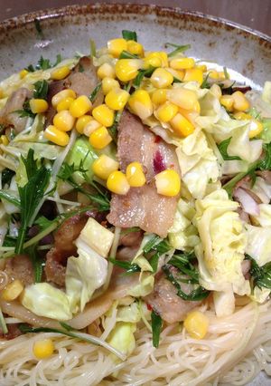 中華風豚バラそうめん-レシピのメイン写真