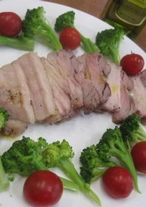 豚バラブロックでイタリアン風塩釜焼き-レシピのメイン写真