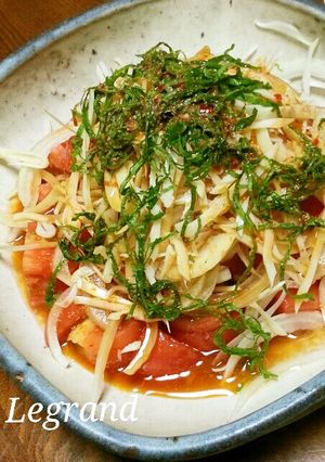 トマトといか燻製のサラダ!みんな大好き!-レシピのメイン写真