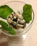 鶏皮とフジッコ塩昆布の爽やか和え物