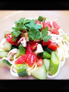 □■□トマトと温野菜のパスタ□■□-レシピのメイン写真