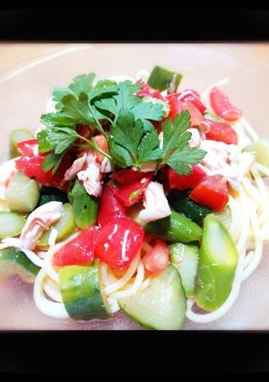 □■□トマトと温野菜のパスタ□■□-レシピのメイン写真