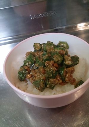 おくら納豆のごま和え-レシピのメイン写真