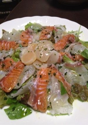 塩レモン〆カルパッチョ-レシピのメイン写真