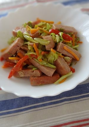 スパムでマヨポン野菜炒め-レシピのメイン写真
