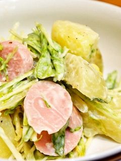 じゃが芋と水菜のシャキっとゴロっとサラダ-レシピのメイン写真