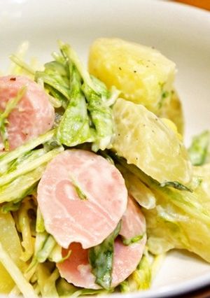 じゃが芋と水菜のシャキっとゴロっとサラダ-レシピのメイン写真