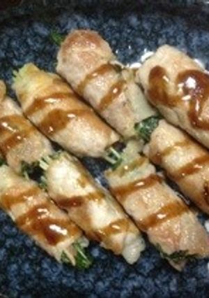 ☆簡単☆シャキシャキみずなの豚肉巻☆-レシピのメイン写真