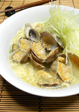 酒蒸しあさりの塩ラーメン-レシピのメイン写真