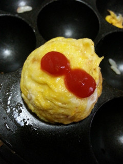 たこ焼き機でミニオムライス♪-レシピのメイン写真