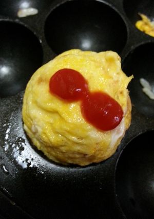たこ焼き機でミニオムライス♪-レシピのメイン写真