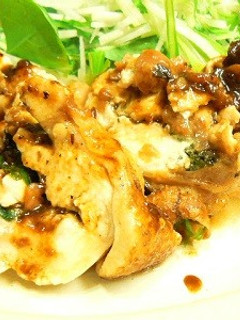 鶏むね肉の梅しそロール★照り焼き味-レシピのメイン写真