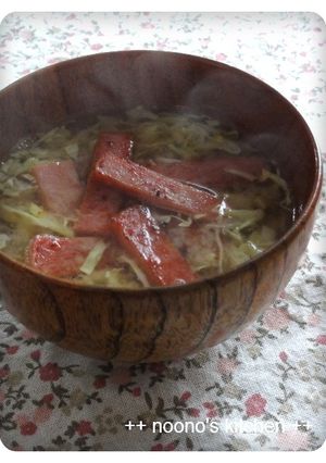 SPAMの味噌汁♪-レシピのメイン写真