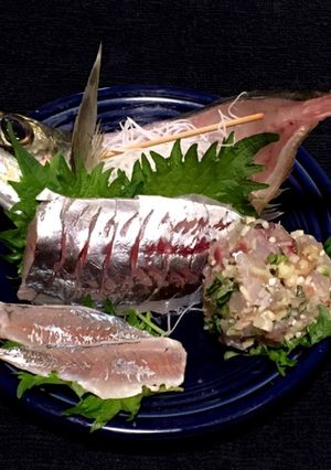 アジの刺身(詳細手順付き)-レシピのメイン写真