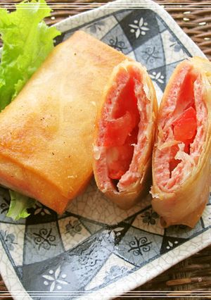 味付けいらず!SPAMサンド春巻き♪-レシピのメイン写真