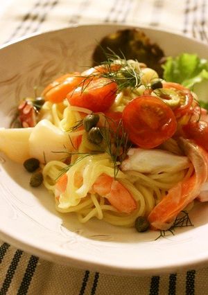 シーフードの冷製パスタ-レシピのメイン写真