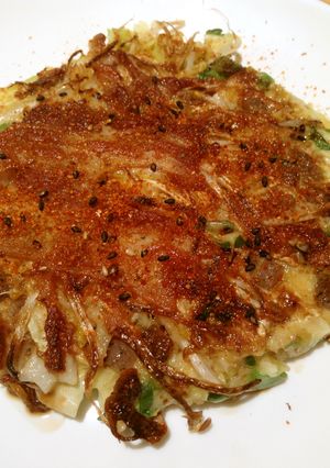 ウスターソースで食べるネギ焼き-レシピのメイン写真