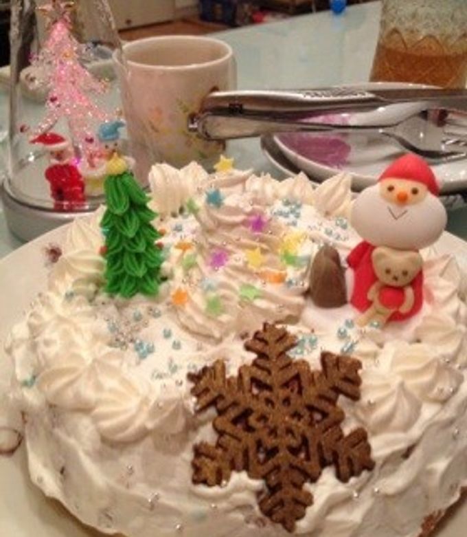 簡単はじめてのクリスマスケーキ-レシピのメイン写真