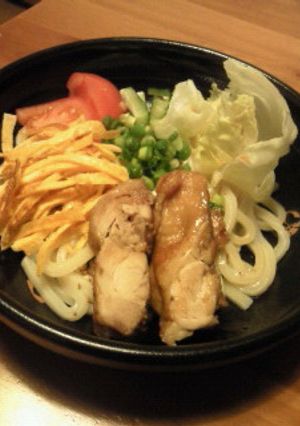 夏バテ防止！鶏の照り煮うどん！-レシピのメイン写真