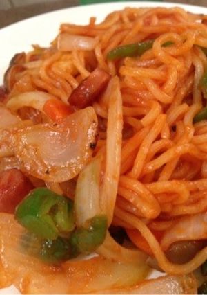 焼きそばでナポリタン♪-レシピのメイン写真