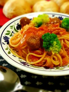 ミートボール パスタ-レシピのメイン写真