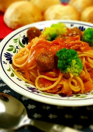 ミートボール パスタ-レシピのメイン写真
