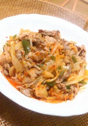 野菜たっぷり豚キムチ-レシピのメイン写真