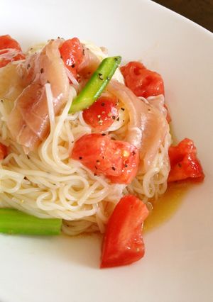 簡単冷製カッペリーニ風そうめん♪-レシピのメイン写真