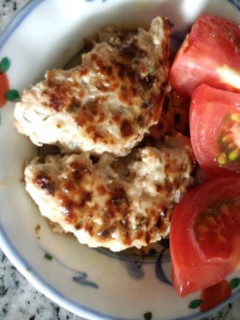 鶏つくねハンバーグ-レシピのメイン写真