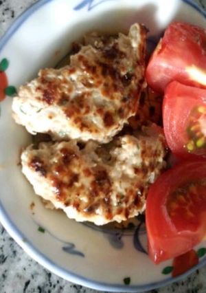 鶏つくねハンバーグ-レシピのメイン写真