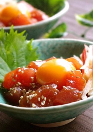 焼肉のたれでマグロのユッケ-レシピのメイン写真