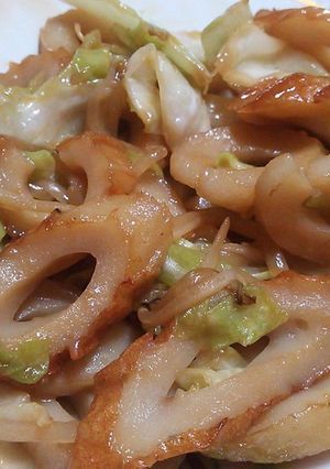 ちくちくｷｬﾍﾞﾂ炒め-レシピのメイン写真