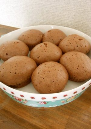 ふんわりチョコ蒸しパン（HM）-レシピのメイン写真