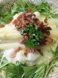 白アスパラとアスパラスープのリゾット-レシピのメイン写真