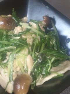 大葉でさっぱり水菜と豚バラ炒め-レシピのメイン写真