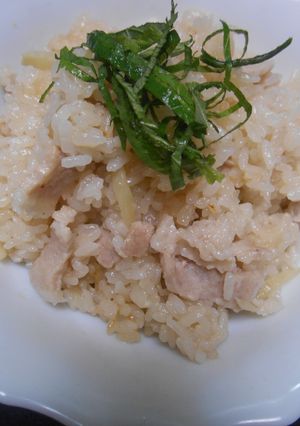 葉生姜と豚ばら肉の炊き込みご飯-レシピのメイン写真