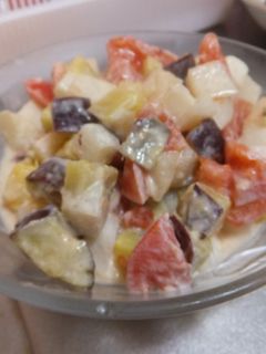 角切り野菜のマヨネーズ和えサラダ-レシピのメイン写真