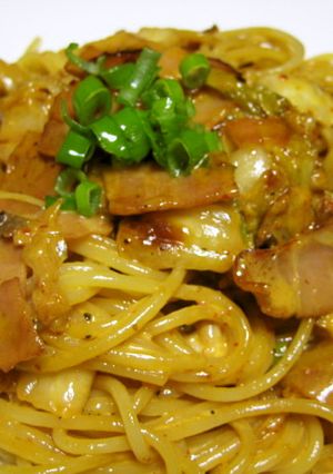 キムチのクリームパスタ-レシピのメイン写真